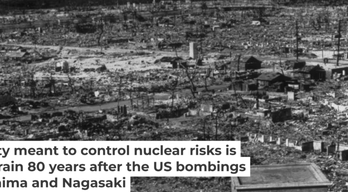 The city of Hiroshima was destroyed when the United States dropped atomic bomb “Little Boy” on Aug. 6, 1945. Hulton Archive/Getty Images